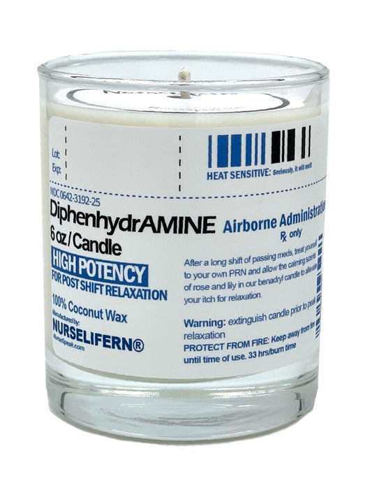 Diphenhydramine Relaxation Candle