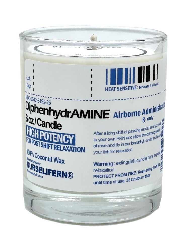 Diphenhydramine Relaxation Candle *Low stock item*